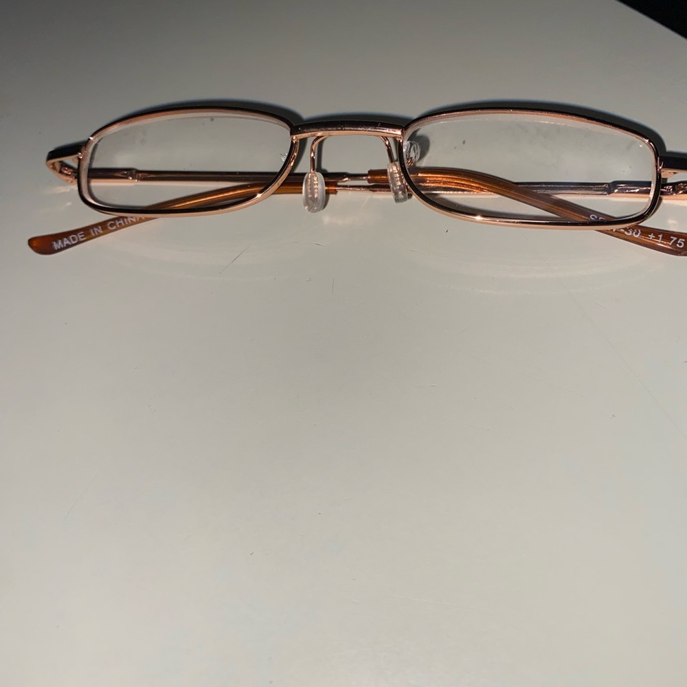 Stylish Bronze Eyeglasses-Readers. 1.75